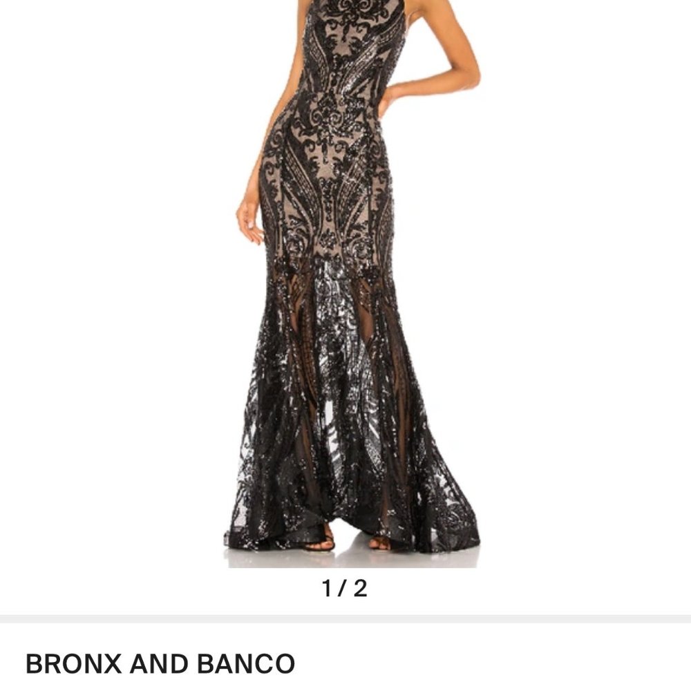 COPY - BRONX AND BANCO  EsterNoir Gown in Black  Size Medium